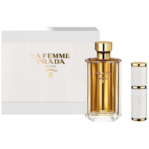 Prada La Femme Women 2 Piece Travel Set (3.4 Eau De Parfum 